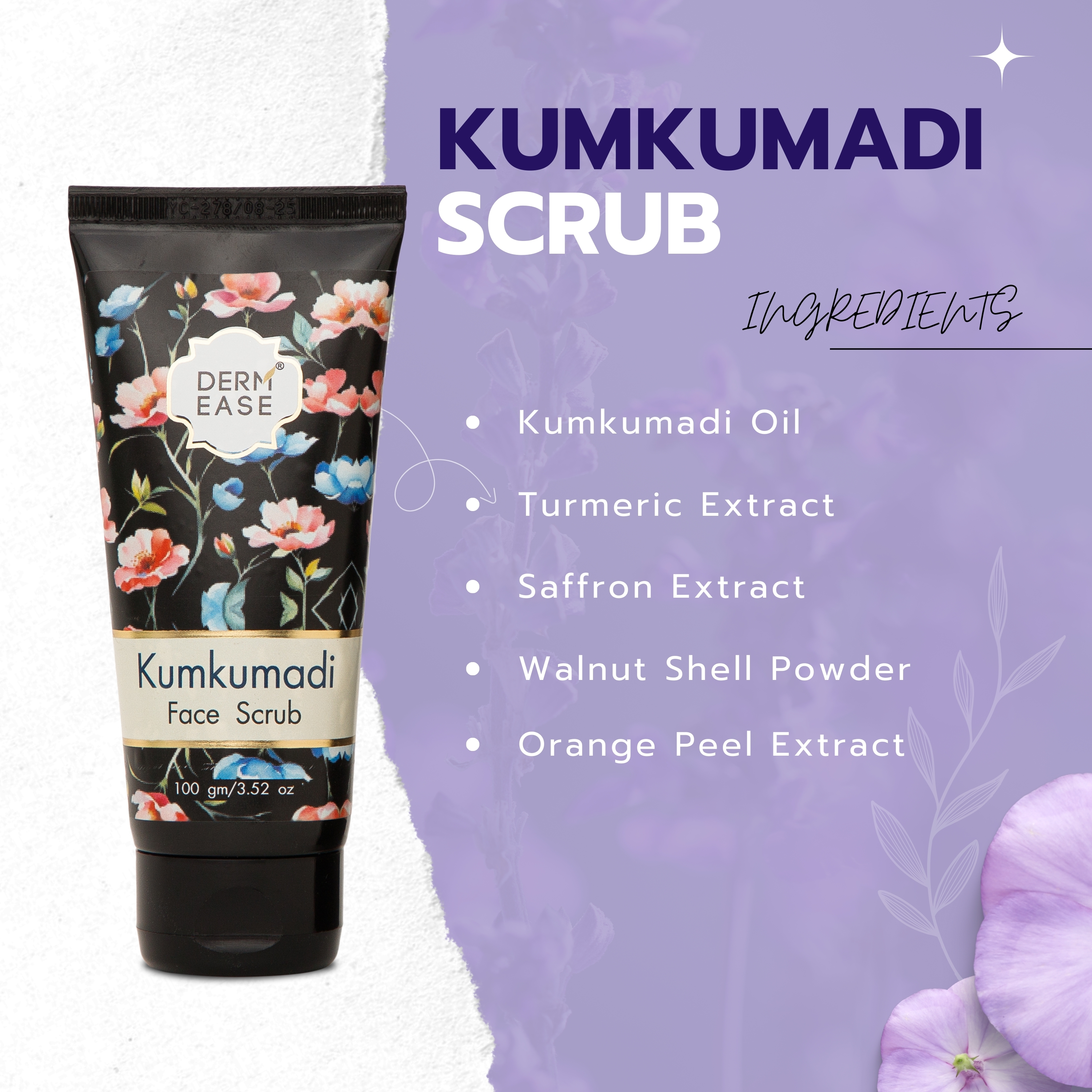 DERM EASE KUMKUMADI FACE SCRUB